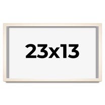 23x13 Frame White Wheat Solid Wood Picture Frame | Moulding Width 0.75 Inches | Interior Depth 0.5