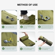 Camping Sleeping Pad, Ultralight Camping Mat with Pillow Built-in Foot Pump Inflatable Sleeping Pad for Camping Backpacking Hiking Traveling Tent