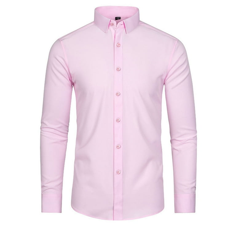 Qatainlav Mens Dress Shirts Solid Long Sleeve Stretch Wrinkle-Free Formal Shirt Business Casual Outfits Button Down Shirts Warehouse Sales Today Pink Qatainlav Mens Dress Shirts Solid Long Sleeve Stretch Wrinkle-Free Formal Shirt Business Casual Outfits Button Down Shirts Warehouse Sales Today Pink