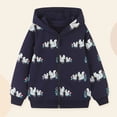 thumbnail image 2 of Gubotare Kids Zip Up Hoodies for Toddler Boys Girls Hooded Sweatshirts Light Winter Fall Clothes Outwear 3-7Y (Navy, 1-2 Years ), 2 of 9