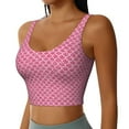 thumbnail image 2 of Naloa Fish Scales Sports Bras for Women, High Support Bra with Removable Pads, Comfortable - Medium, 2 of 9