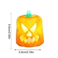 thumbnail image 3 of Halloween Pumpkin Electronic Candle Decoration Prop Portable Candlestick Night Light Festival Atmosphere Ornament, 3 of 7