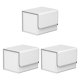 thumbnail image 1 of Ounissouiy Caja de almacenamiento de tarjetas comerciales Organizador de gran capacidad Estuches coleccionables para juegos Organización de Blanco 3Conjunto, 1 of 6