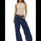 thumbnail image 3 of Camisetas Sin Mangas con Cuello Halter para Mujer, de Verano, A Rayas, de Punto Acanalado Elástico, Camisetas Ajustadas Gris Rosado Pálido L, 3 of 8