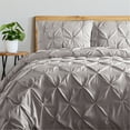 thumbnail image 2 of Shatex 3 Pieces Pleated Comforter Sets - Queen Gray, 2 of 5