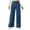Dark Blue, variant on Wiicoznt Wide Leg Jeans Woman Casual High Waist Solid Color Denim Pants Long Loose Strechy Womens Jeans