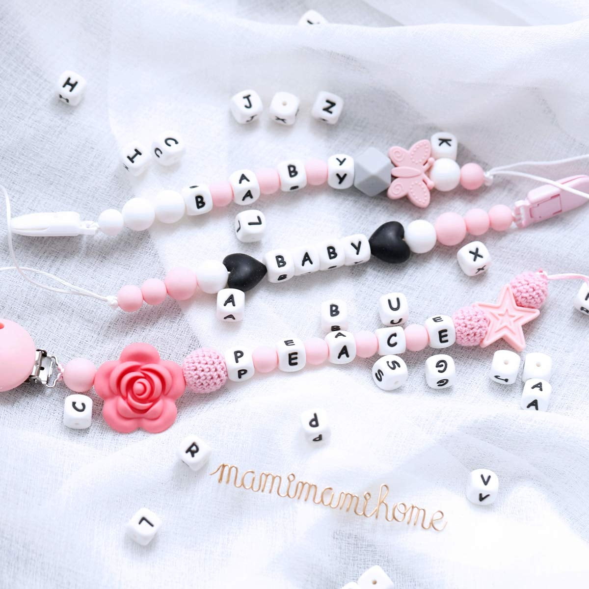 silicone beads baby teether