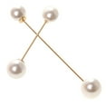 thumbnail image 1 of 2pieces / Set Moda Doble Bola Faux Perla Stick Pin Broche Camisa Collar Pin De Múltiples Propósitos Decoraciones De Moda Zulema Broche Pin, 1 of 8