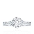 thumbnail image 4 of Vintage Style 1 Ct Diamond Engagement Ring - EF-VS Grade Lab Diamond Oval Ring, 18K White Gold, US 10.00, 4 of 8