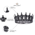 thumbnail image 5 of Crown for Women, KC Gold Rhinestone Queen Crown, Elegant Tiara for Bridal, Birthday & Costume Events, Crystal Princess Hair Accessories, 5 of 17