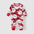 thumbnail image 5 of Sudadera de manga larga roja con estampado de Papá Noel a juego para toda la familia, 5 of 5