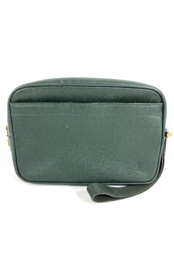 Pre-Owned LOUIS VUITTON M30814 Taiga Kalga Second Bag Clutch with Strap Handbag Pouch Leather...