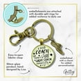 thumbnail image 6 of Cross Country Run Coaching Gutsy Goodness Medium Bronze Adult Keychain Great Coach Gift, 6 of 8