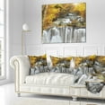 thumbnail image 3 of Designart Autumn Huai Mae Kamin Waterfall - Abstract Throw Pillow - 16x16, 3 of 5