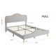 thumbnail image 3 of QinaQin Base de cama tapizada en terciopelo estilo princesa, con cabecera y piecera LED ajustables, soporte de madera y diseño ideal para niñas o niños, 3 of 9