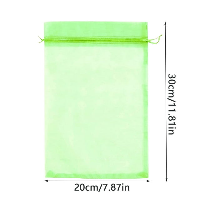 100pcs Fruit Protector Bags, Fruit Tree Fruit Mesh Bags Fruit Mesh Bags With Drawstring Mesh Bags Fruit Flowers