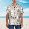 thumbnail image 6 of Picia Puppy Gentle Cotton Regular Fit Short Sleeve Casual Hawaiian Shirt for Men-XX-Large, 6 of 9