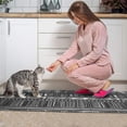 thumbnail image 3 of Black Geometric Striped Pattern Kitchen Rugs Sets Of 2,Anti Fatigue Kitchen Mat Rugs Non Slip Washable,Decorative Kitchen Floor Mats for Kitchen,Sink,Laundry,17"x30"+17"x47", 3 of 7