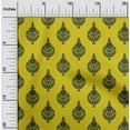 thumbnail image 1 of oneOone Georgette Viscose Fabric Leaves & Floral Block Print Fabric By The Yard 42 Inch Wide, 1 of 4