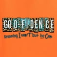 thumbnail image 6 of Wild Bobby Godfidence- Knowing I Can't But He Can Blue and Brown Cheetah Print Inspirational/Christian Women Graphic Tee, Orange, X-Large, 6 of 6