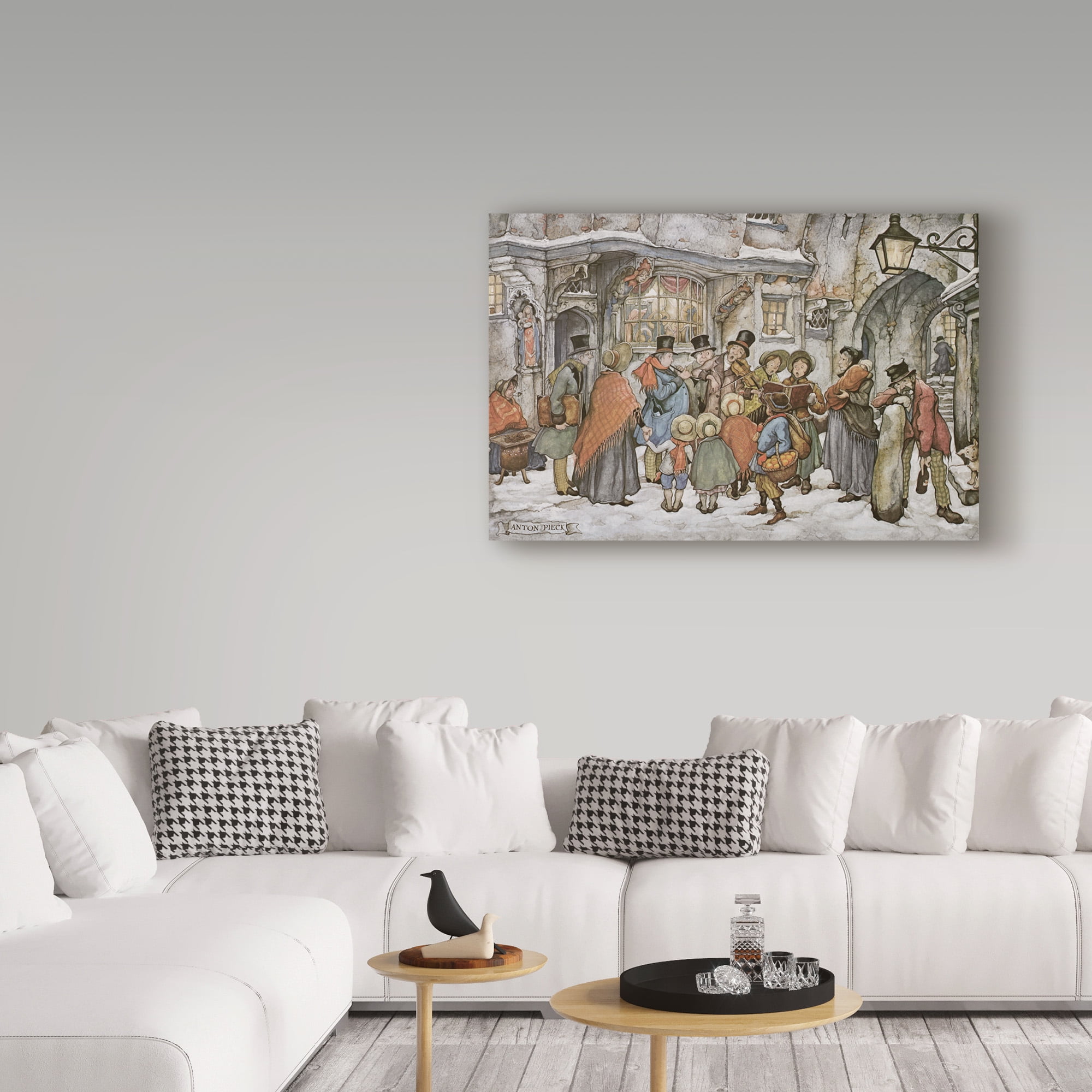 Trademark Fine Art 'The Busy Town' Canvas Art by Anton Pieck