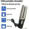 thumbnail image 2 of Destructeur de Papier USB Portable, Mini Destructeur de Papier Électrique Multifonction, Destructeur de Découpe de Documents, Fournitures de Bureau, 2 of 5