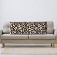 thumbnail image 5 of Body Pillow Cover - Soft Body Pillow Pillowcase, Leopard fashion texture Breathable Long Body Pillow Case Cover with Invisible Zipper 20x60in, 5 of 5