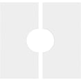 thumbnail image 6 of 28"OD x 6"ID x 9 3/4"C x 1"P Rubik Architectural Grade PVC Contemporary Ceiling Medallion, Two Piece, 6 of 7