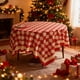 thumbnail image 1 of Herunwer Round Tablecloth Satin Table Cloth for Wedding Banquet Waterproof Fabric Cover Birthday Dinner Party Decoration for Holiday Dinner Wedding, 1 of 6
