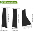thumbnail image 3 of Unique Bargains Door Pillar Window Trim for Chevy Blazer 2019-2024 Black Front Rear Left Right Anti Scratch Sticker Pillar Posts Door Outer Exterior Cover 6 Pcs, 3 of 7