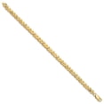thumbnail image 2 of Real 14kt Yellow Gold Diamond Cut Chain Bracelet; 7 inch; Lobster Clasp; for Adults and Teens; for Women and Men, 2 of 3