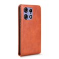 thumbnail image 1 of Folio Phone Case for Moto Edge 50 5G Magnetic Kickstand Cover with Camera Protection Brown, 1 of 7