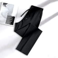 thumbnail image 2 of Ice Silk Straight Leg Pants for Women – Quick Dry Breathable Trousers with Pockets & Drawstring Waist, Black M, 2 of 4