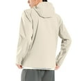 thumbnail image 4 of Men's Thin Style Sun Protection Hooded Jacket UPF 50+ Lightweight Full Zip Long Sleeve Cooling Shirt for Hiking, 4 of 7