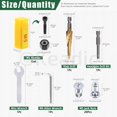 thumbnail image 2 of shiyou-25Pcs M5 Jack Nut with Installation Tool Set, Nutserts Jacknut Srew Anchor Threaded Insert Petal Nuts Rivnut Blind for Plastic Hardboard Polywood Pressboard, 2 of 4