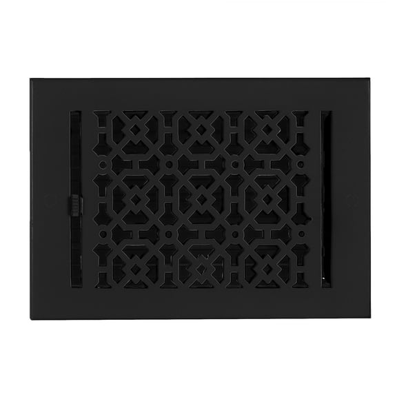 Achtek Air Supply Vent 5"x 9" Duct Opening (Overall 6-1/2"x 10-3/4") Solid Cast Aluminium Register Cover | Powder Coated