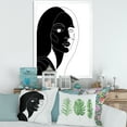 thumbnail image 3 of Designart 'Retro Black and White Minimal Portrait of Young Girl' Modern Framed Art Print, 3 of 4