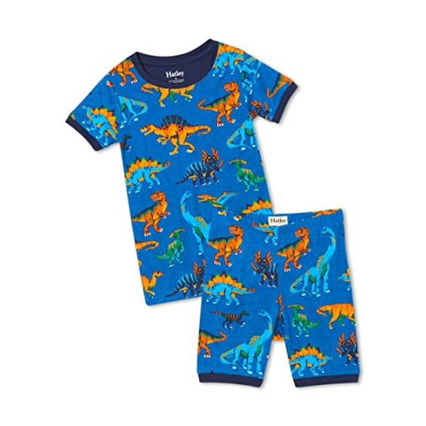 Hatley Boys Organic Cotton Short PJ Set Dino Park 2 Years