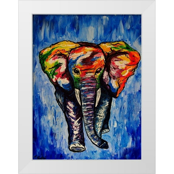 Posoldova, Tereza 12x14 White Modern Wood Framed Museum Art Print Titled - The Elephant