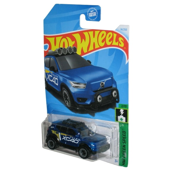 Hot Wheels HW Green Speed 2/10 (2011) Blue Volvo XC40 Recharge Car 14/250
