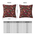 thumbnail image 2 of Pofeuu Dinosaur Christmas Print Double-sided plush pillowcase Square Throw Pillow Covers Pillows Cover for Living Room Bedroom Sofa Couch Cushion Cover（No pillow core）-26"x26", 2 of 7