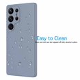 thumbnail image 4 of Cell Phone Basic Cases for Galaxy S25 Ultra 5G, Liquid Silicone Gel Rubber Shockproof Case Ultra Thin Slim Matte Surface Cover for Samsung S25 Ultra 6.8 inch (Gray), 4 of 6