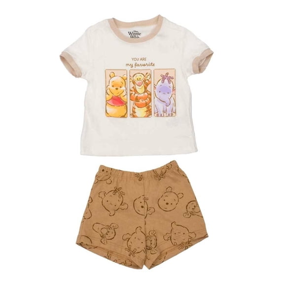 Pijama Disney para Niño Estampado Blanco Talla 3 2 Piezas
