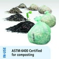 thumbnail image 2 of Stout® EcoSafe-6400 Compostable Compost Bags, 0.85 mil, 13-Gallon, Green, Box Of 45, 2 of 7