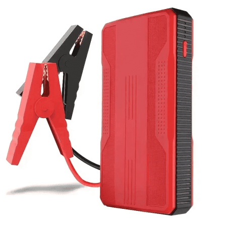 KOPUO Mini Car Jump Starter, 12V 1500A Peak Battery Power Bank, Automotive Emergency Starting Booster , Red