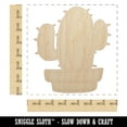 thumbnail image 2 of Hand Drawn Cactus Doodle Wood Shape Unfinished Piece Cutout Craft DIY Projects - 6.25 Inch Size - 1/4 Inch Thick, 2 of 7