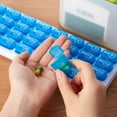 thumbnail image 5 of ZROBM Pill Organizer Monthly, Pill Boxes 7 Day 4 Compartments, Pill Container, Pill Case, Pill Storage, Pill Keeper, Protable Small Travel Pill Planner, Daily Pill Organizers, 5 of 6