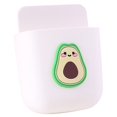 thumbnail image 1 of Hanging Pen Cup Plastic - Wall Mount Remote Control Holder Adhesive Storage Box, 1 of 10