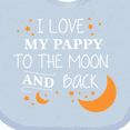 thumbnail image 4 of Inktastic I Love My Pappy To The Moon and Back Boys or Girls Baby Bib, 4 of 4