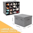 thumbnail image 4 of Caja de almacenamiento de zapatos FBBABB para 32 pares con tapa y divisores (paquete de 2), 4 of 7